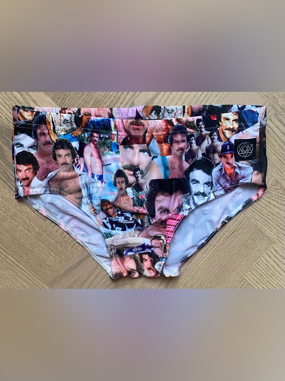 Men's Tom Selleck  Novelty Swim Briefs
